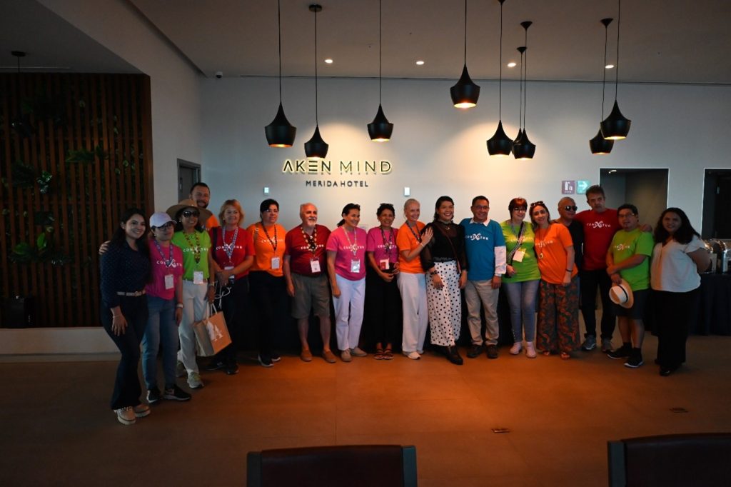 Socios CONEXSTUR en visita de inspección en el hotel Aken Mind Mérida.
