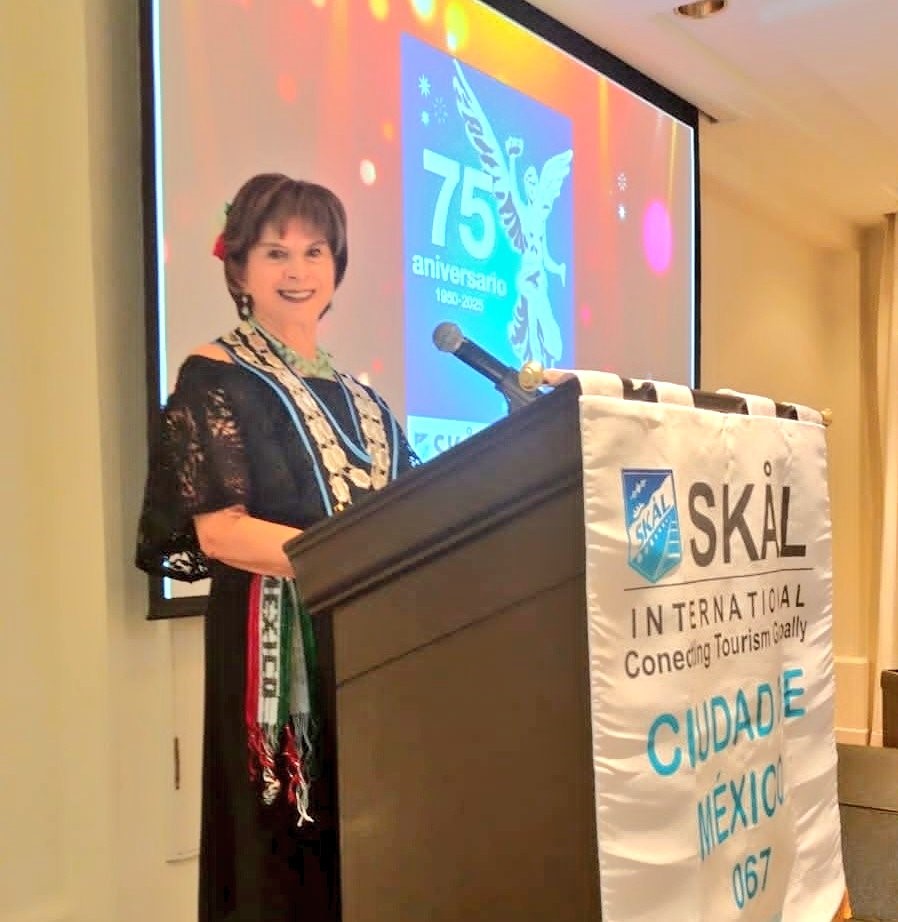 Cristina Vázquez, Presidenta del Club Skål CDMX.