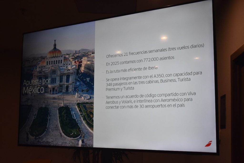 La aerolínea española Iberia apuesta por México.