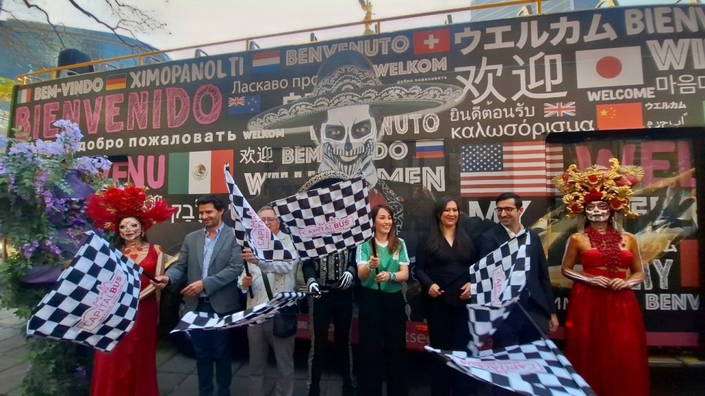 Capital Bus fortalece su estrategia de promoción turística internacional con el lanzamiento del “Charro Bus 2026 Mundialista CDMX”,