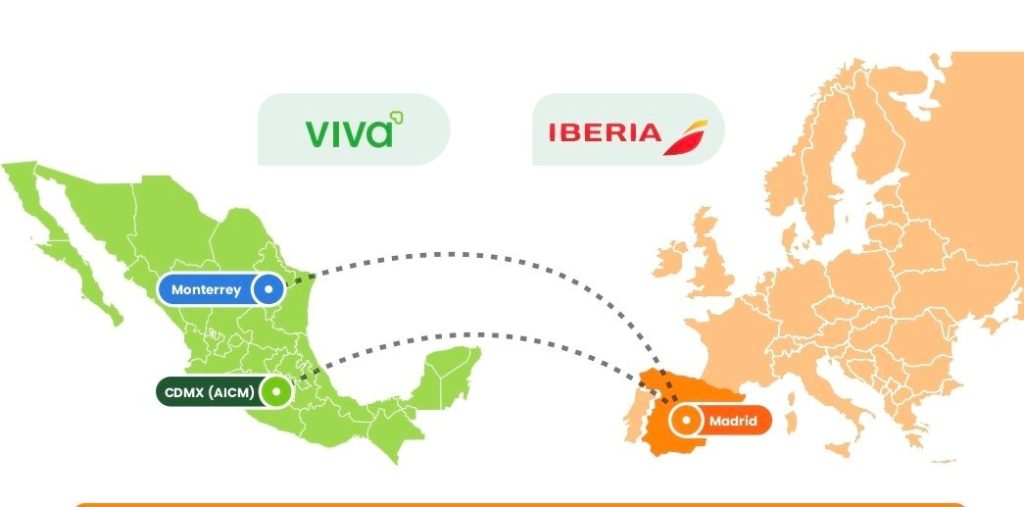 En FITUR 2026, las aerolíneas Viva e Iberia reforzaron su alianza de código compartido.