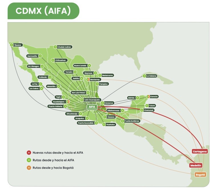 Estas nuevas rutas llegan justo a tiempo para facilitar la llegada de turistas colombianos que desean presenciar los partidos de la Copa Mundial 2026.