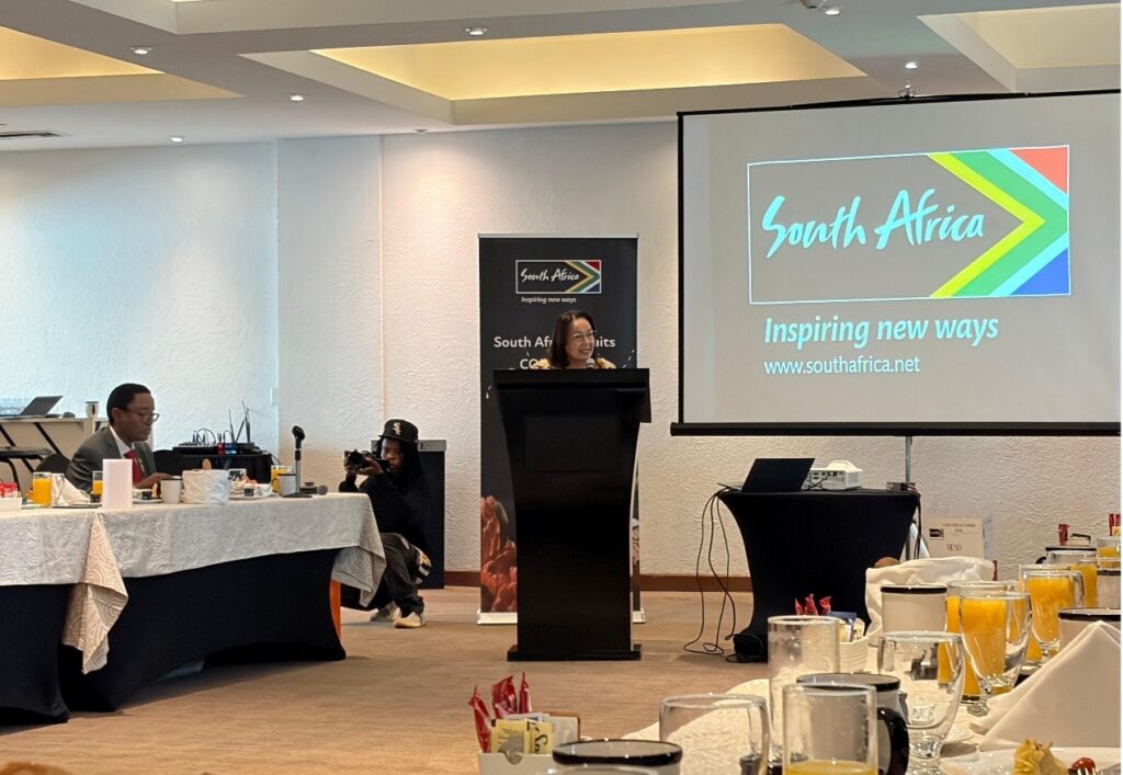 Patricia de Lille, Ministra de Turismo de Sudáfrica en su visita a tierras mexicanas.
